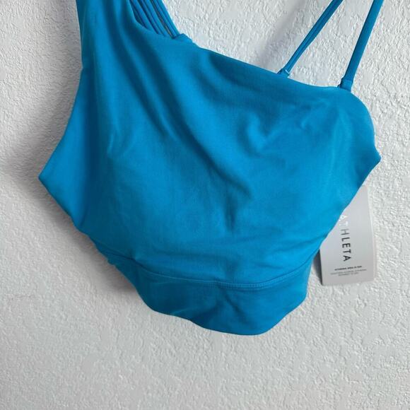 ๐ Athleta Blue One-Shoulder Sports Bra - Picture 4 of 6